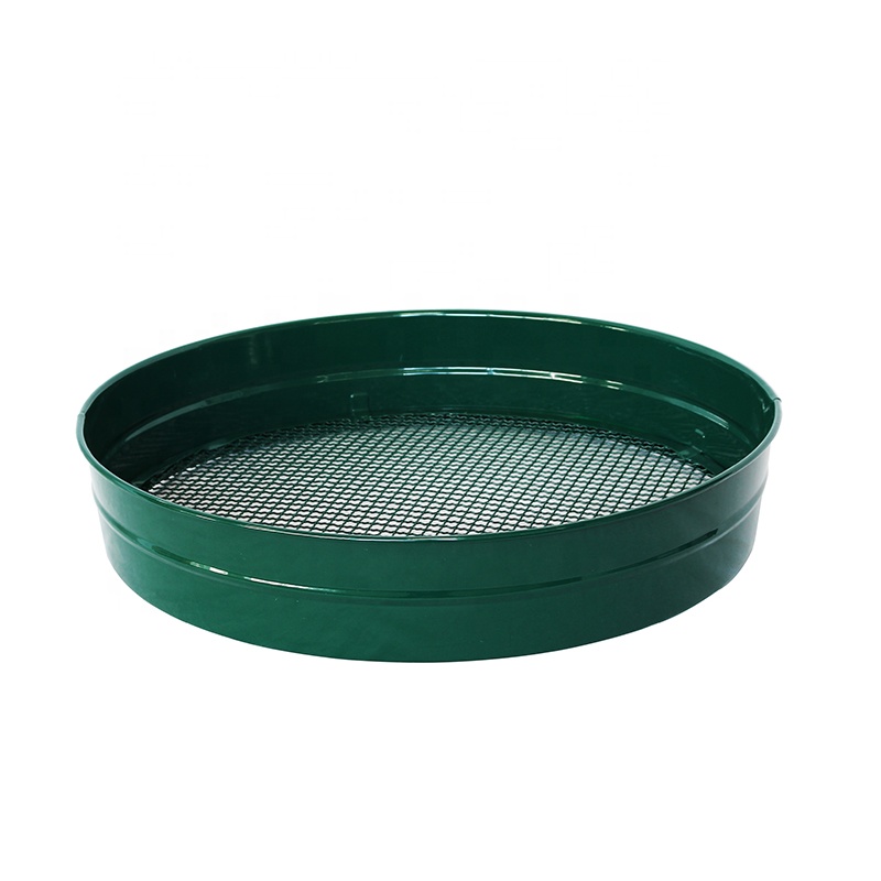 1/2" 12mm Green Sieve Mesh Metal Garden Riddle